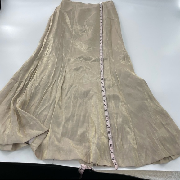 Alex Evenings Metallic Gold Long Skirt and Jacket Formal Floral Mother of Bride - Picture 5 of 16